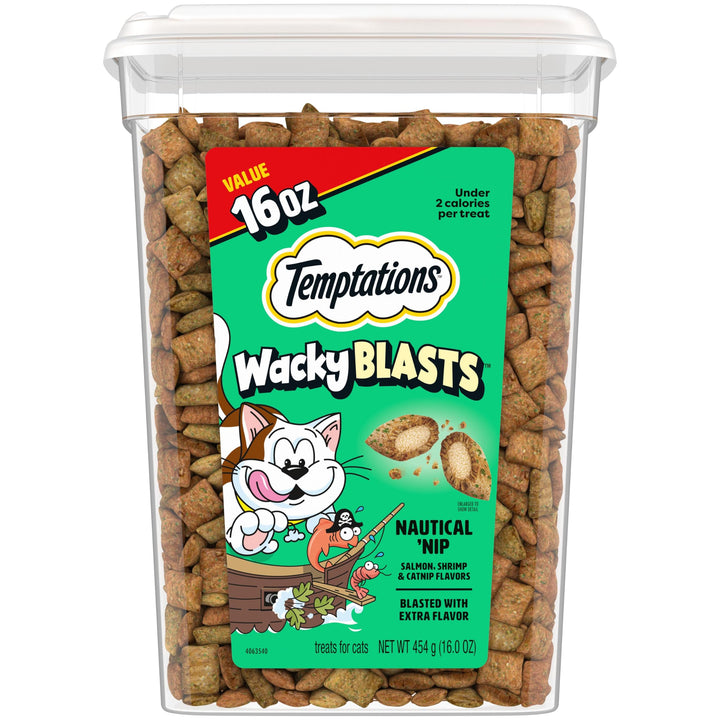 Temptations Wacky Blasts Cat Treats, Nautical Nip, 16 oz