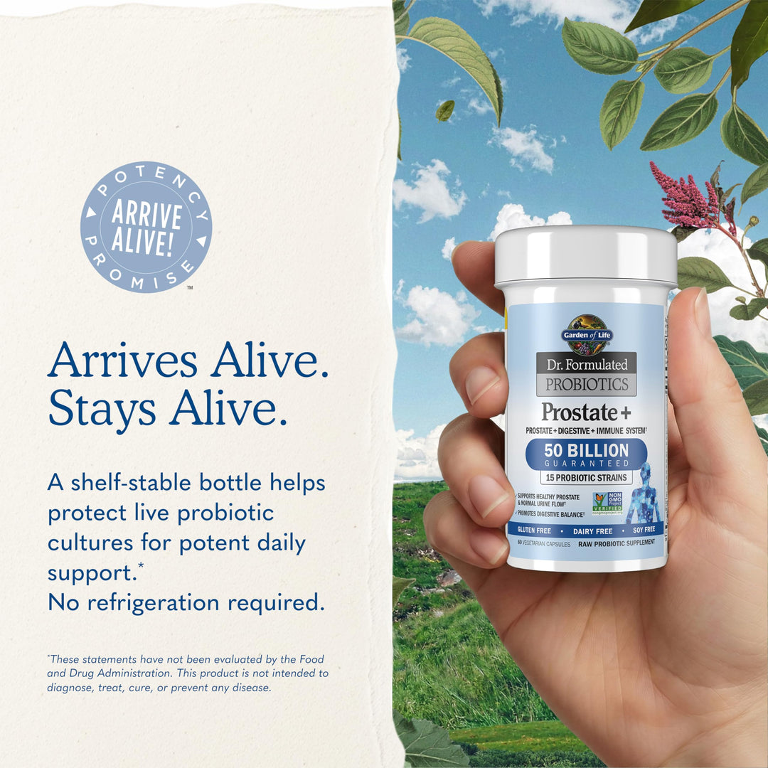 Garden of Life Dr. Formulated Probiotics Prostate+, 60 Count