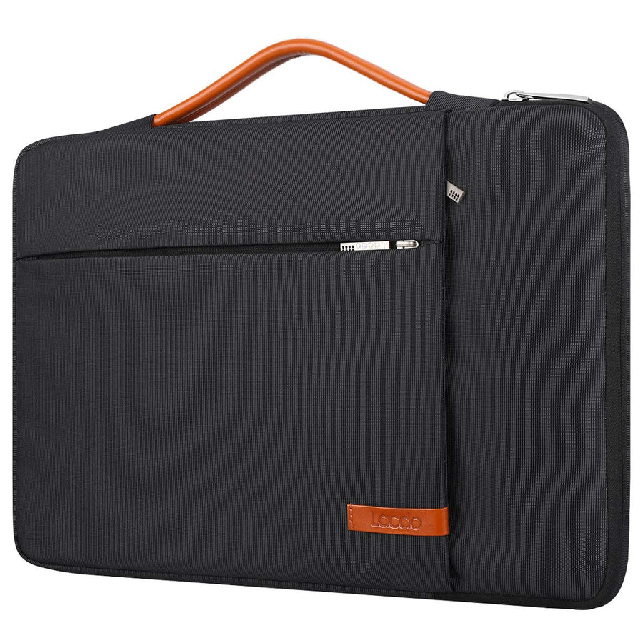 Lacdo 360 Protective Laptop Sleeve Case, Black, 13 in