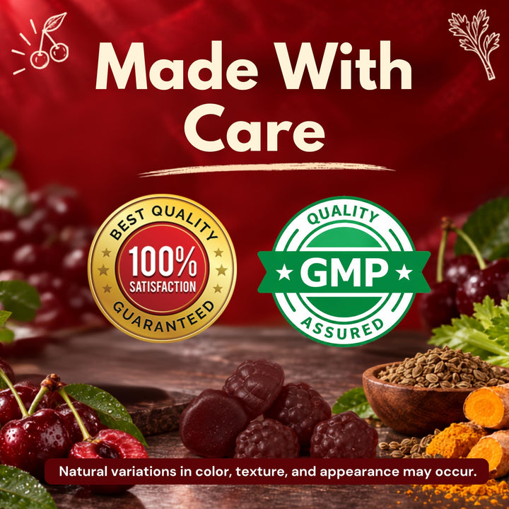 Vitamatic Tart Cherry with Celery Seed and Turmeric Gummies, 60 Count