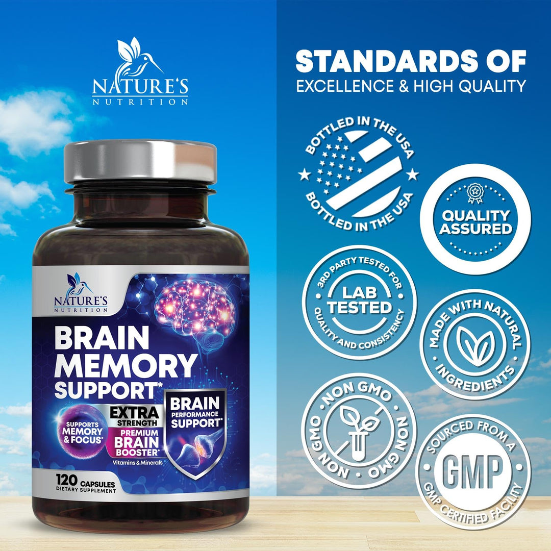 Nature's Nutrition Brain Supplement, 120 Count