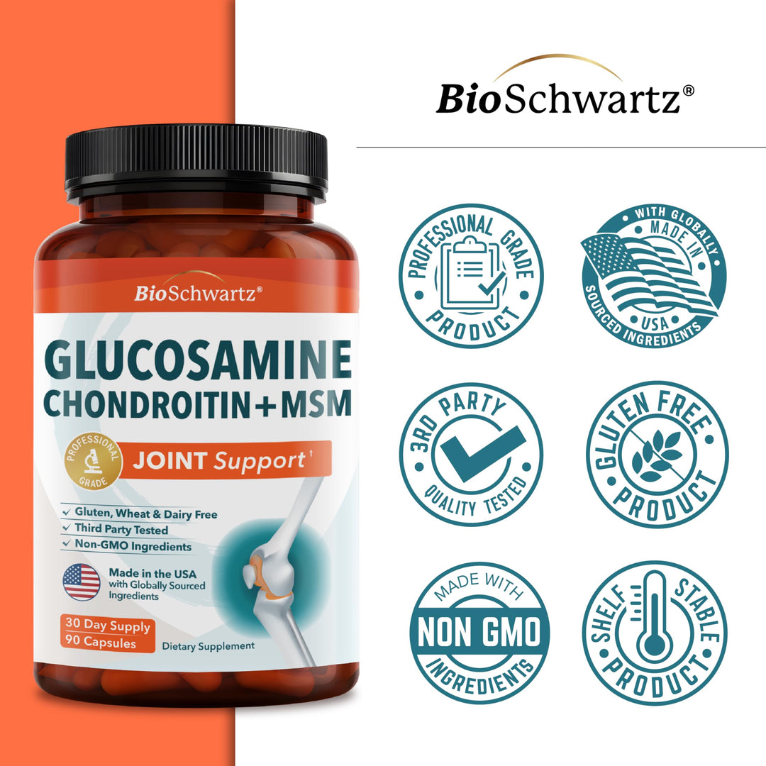 BioSchwartz Glucosamine MSM Chondroitin Supplement