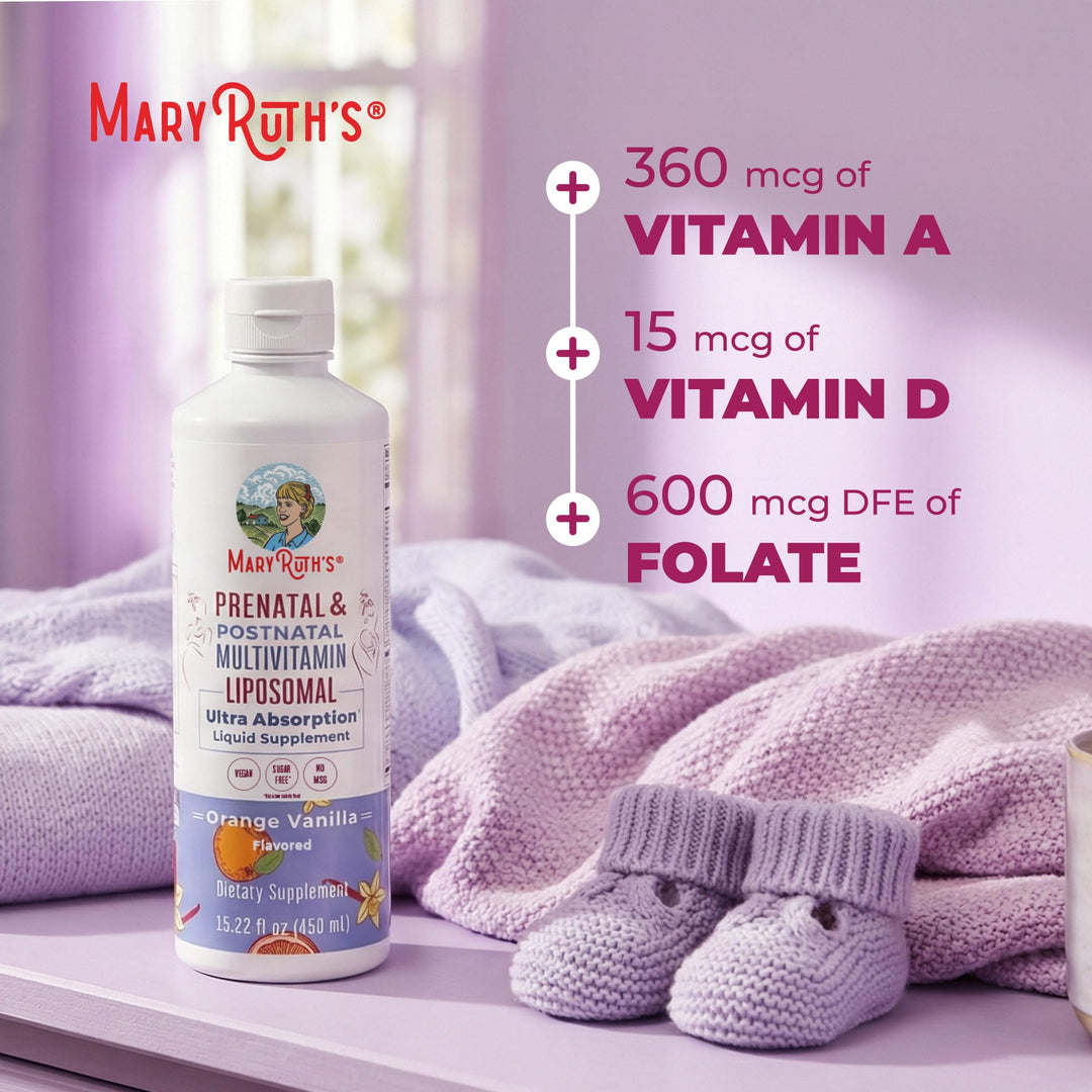 MaryRuth Organics Prenatal & Postnatal Liposomal Multivitamin, Sugar Free, 15.22 fl oz