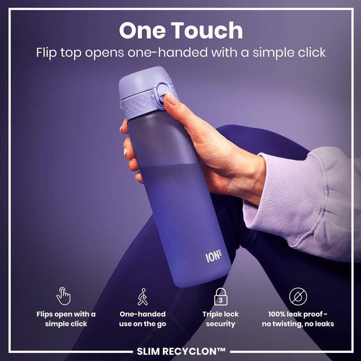 Ion8 Water Bottle, Light Purple, 500 ml