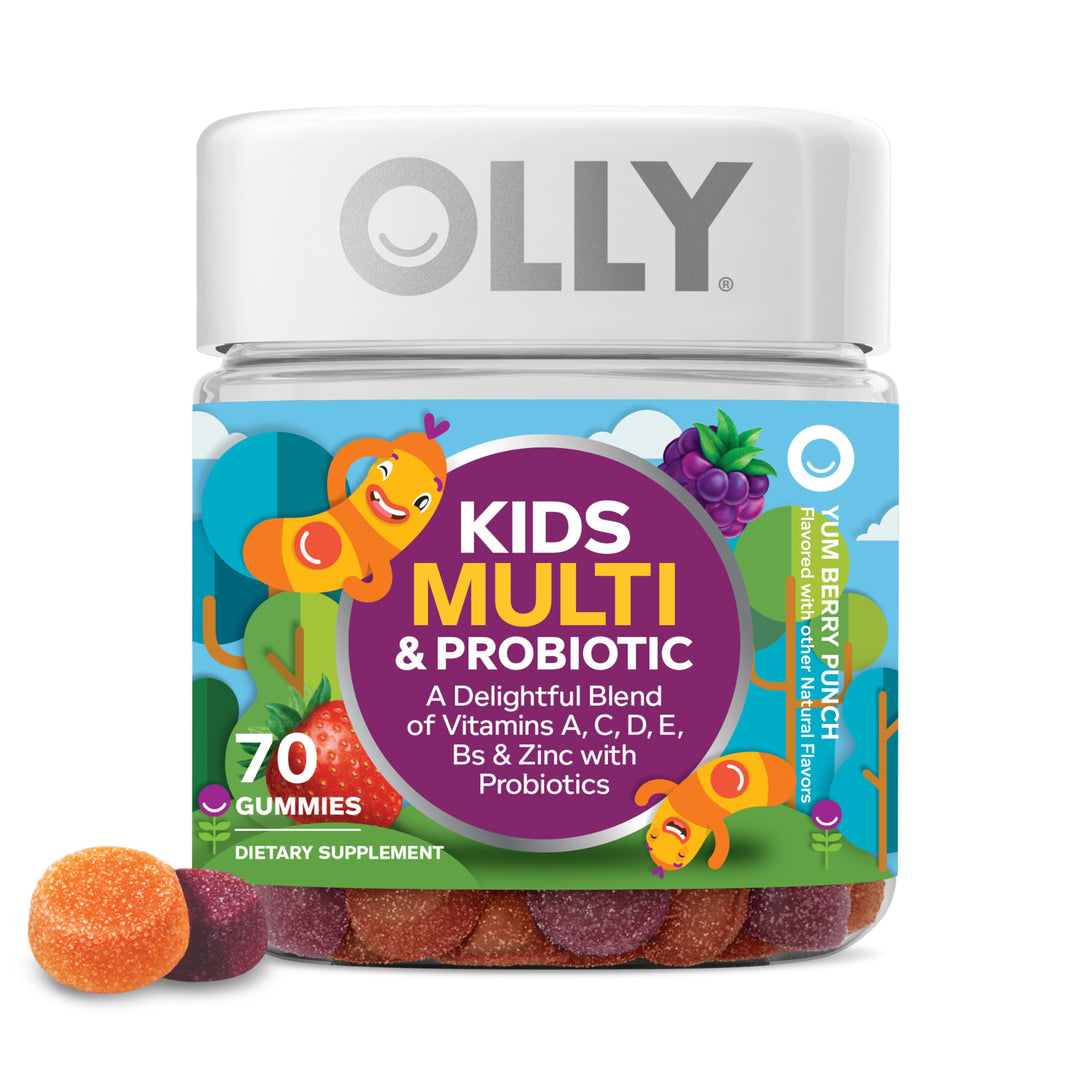 OLLY Kids Multivitamin And Probiotic Gummy, 70 Count