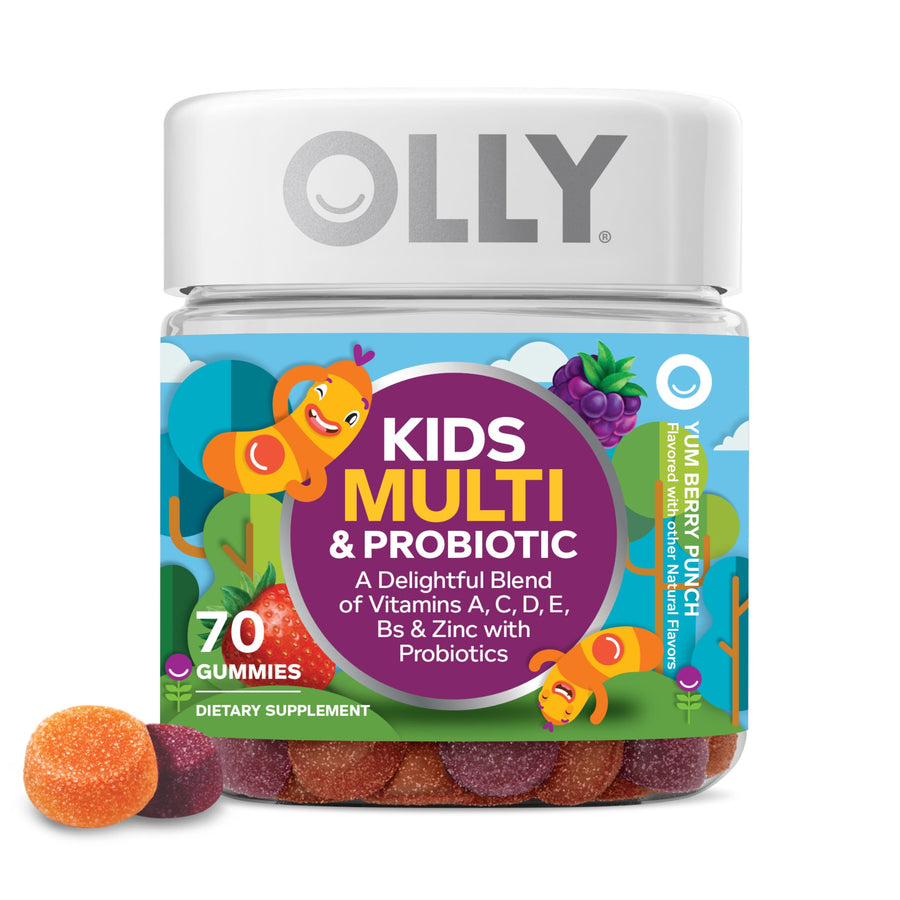 OLLY Kids Multivitamin And Probiotic Gummy, 70 Count