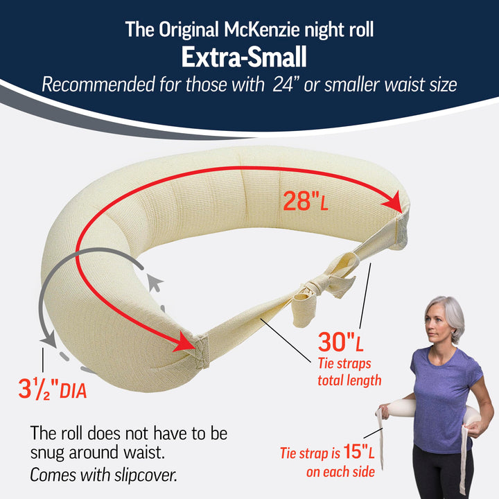 OPTP Original McKenzie Night Roll Lumbar Support, XS