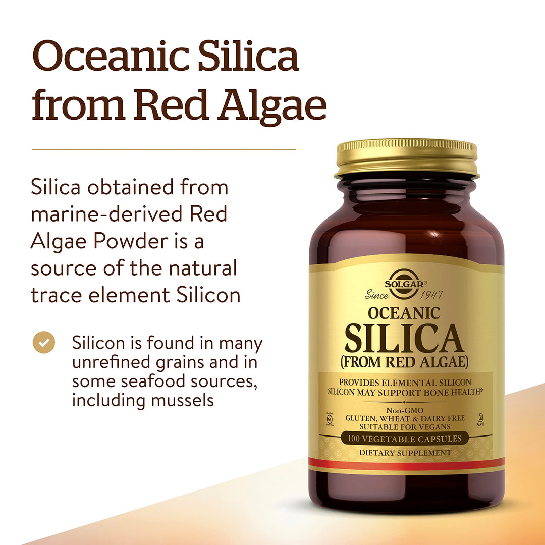 Solgar Oceanic Silica From Red Algae, 25 mg, 100 Count