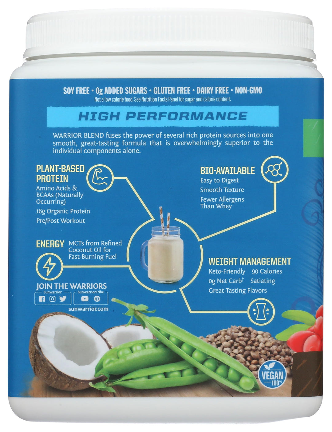 Sunwarrior Warrior Blend Protein, Organic Plant-Based