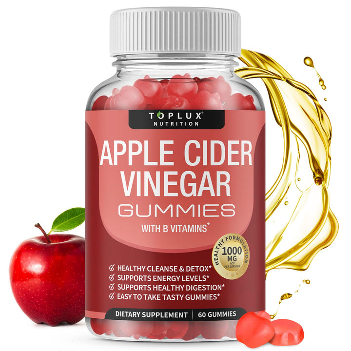 Toplux Apple Cider Vinegar Gummies, 1000mg, 60 Count