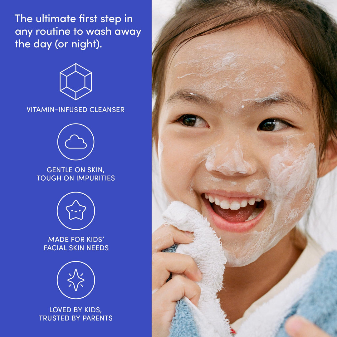 Evereden Kids Multi-Vitamin Face Wash, Peach