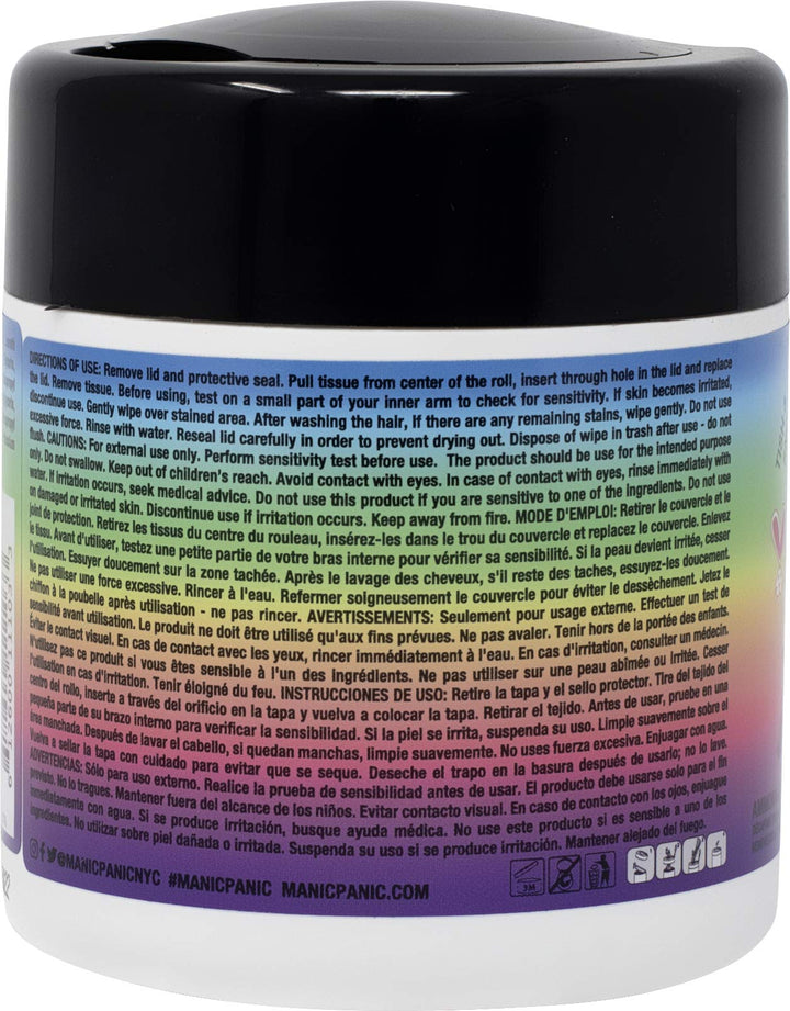 MANIC PANIC Dye Away Hair Dye Remover Wipes, 50 Count