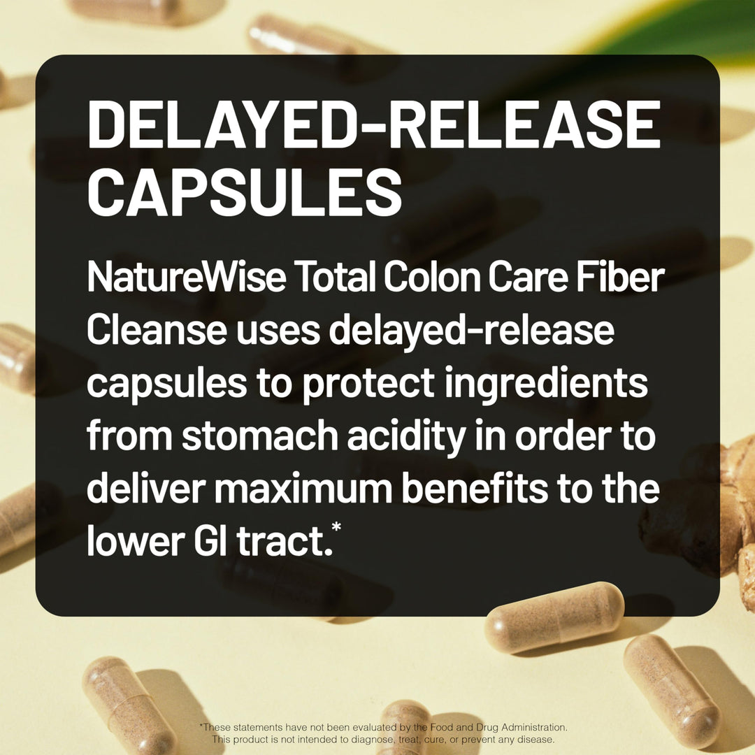 NatureWise Total Colon Care Fiber Cleanse, 60 Count