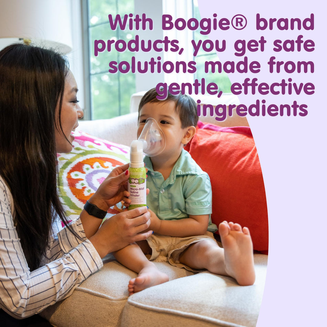 Boogie Micro-Mist Saline Inhaler, Unscented, 1.7 oz
