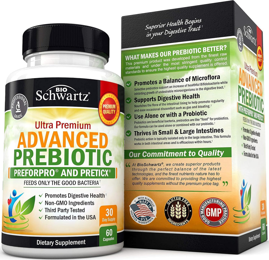 BioSchwartz Advanced Prebiotic Fiber Supplement, 60 Count