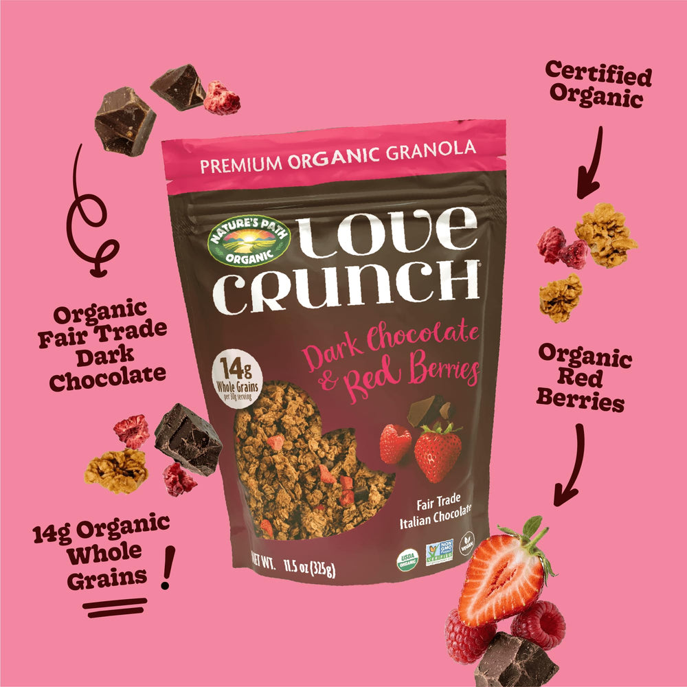 Love Crunch Organic Granola, Dark Chocolate & Red Berries, 11.5 oz