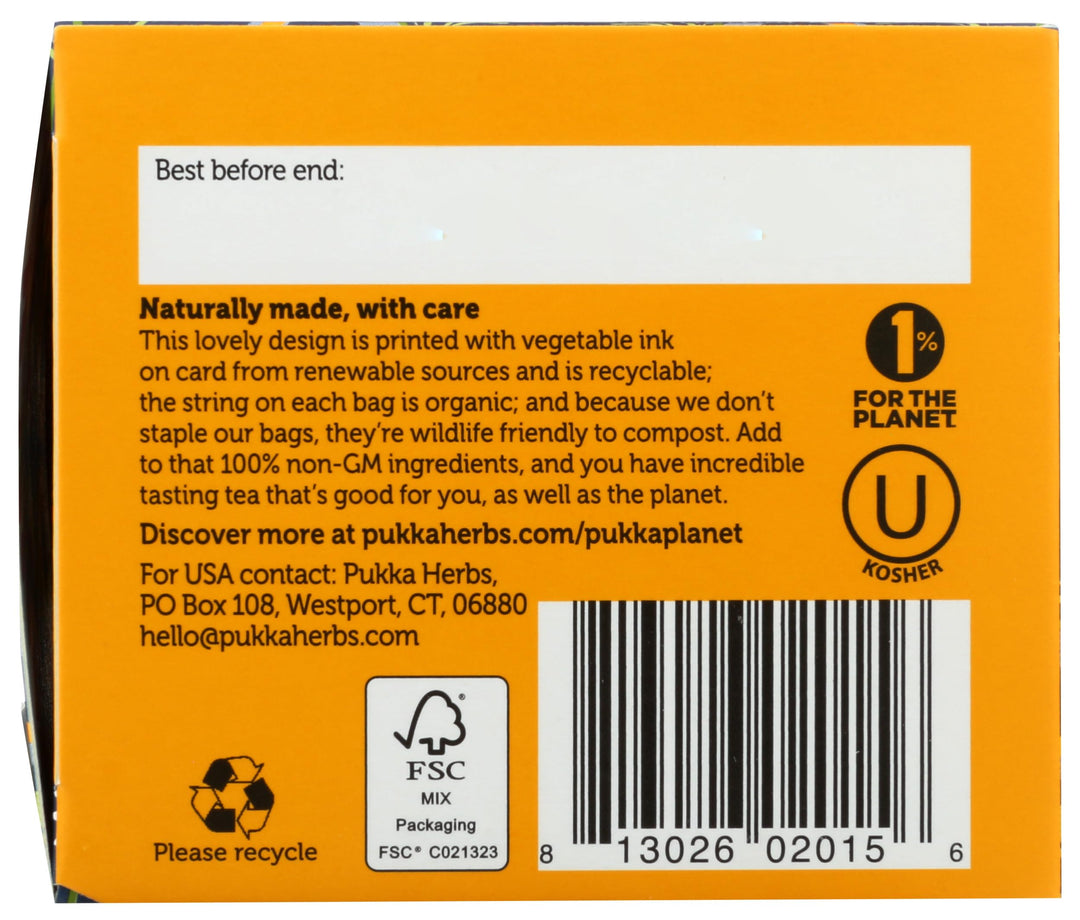 Pukka Calming Chamomile Organic Herbal Tea, Vanilla & Manuka Honey, 20 Count