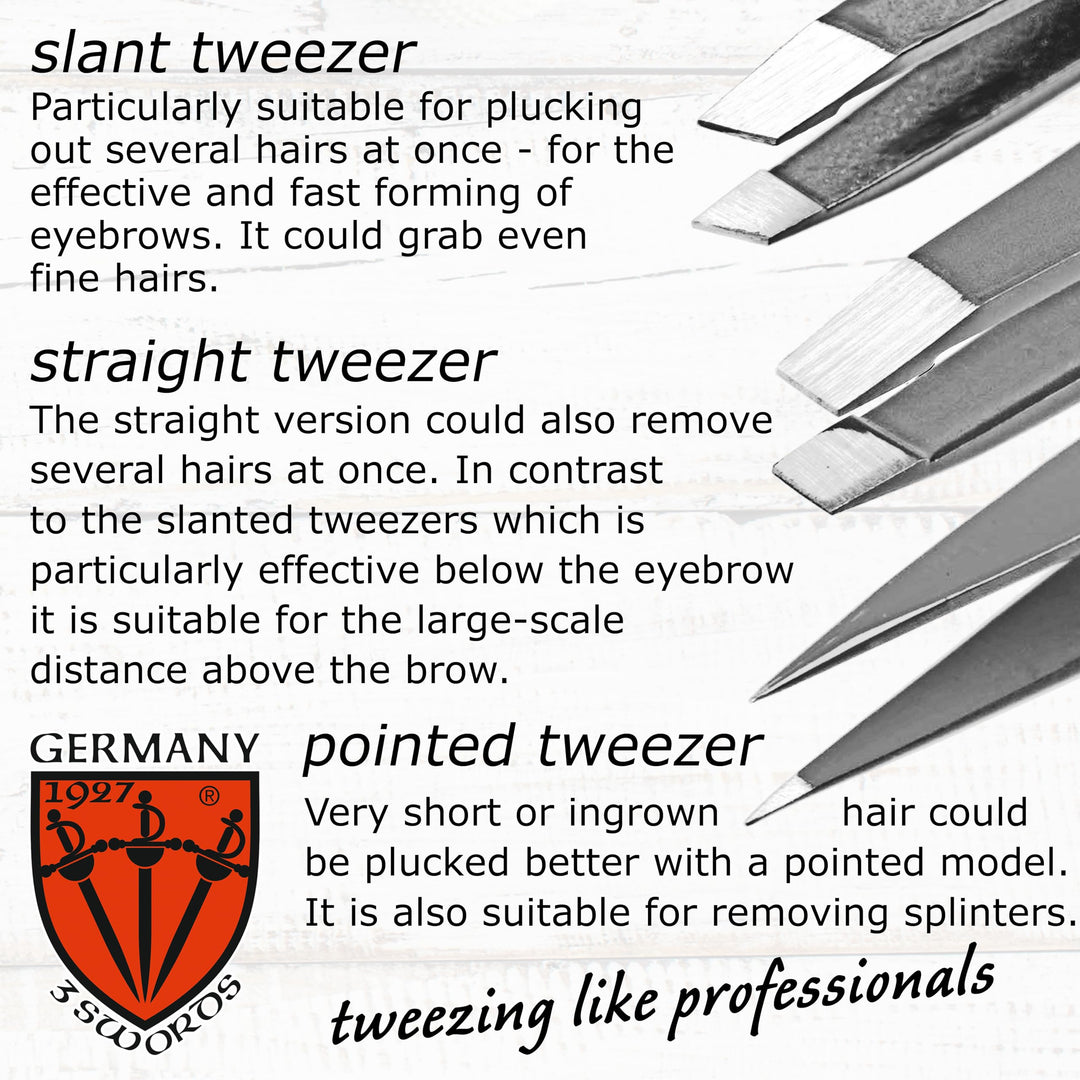 Drei Schwerter Mexico Tweezer Set, 3 Count