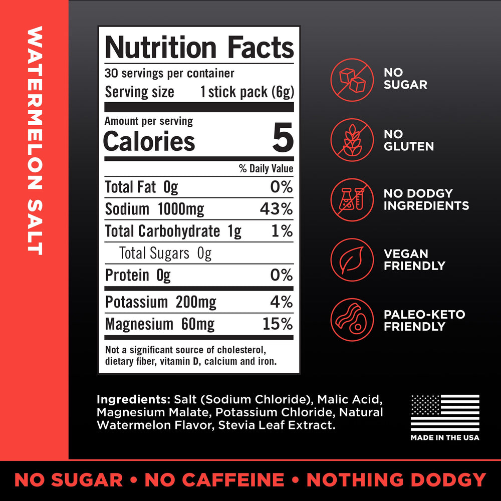 Drink LMNT Electrolytes, Watermelon Salt, 30 Count
