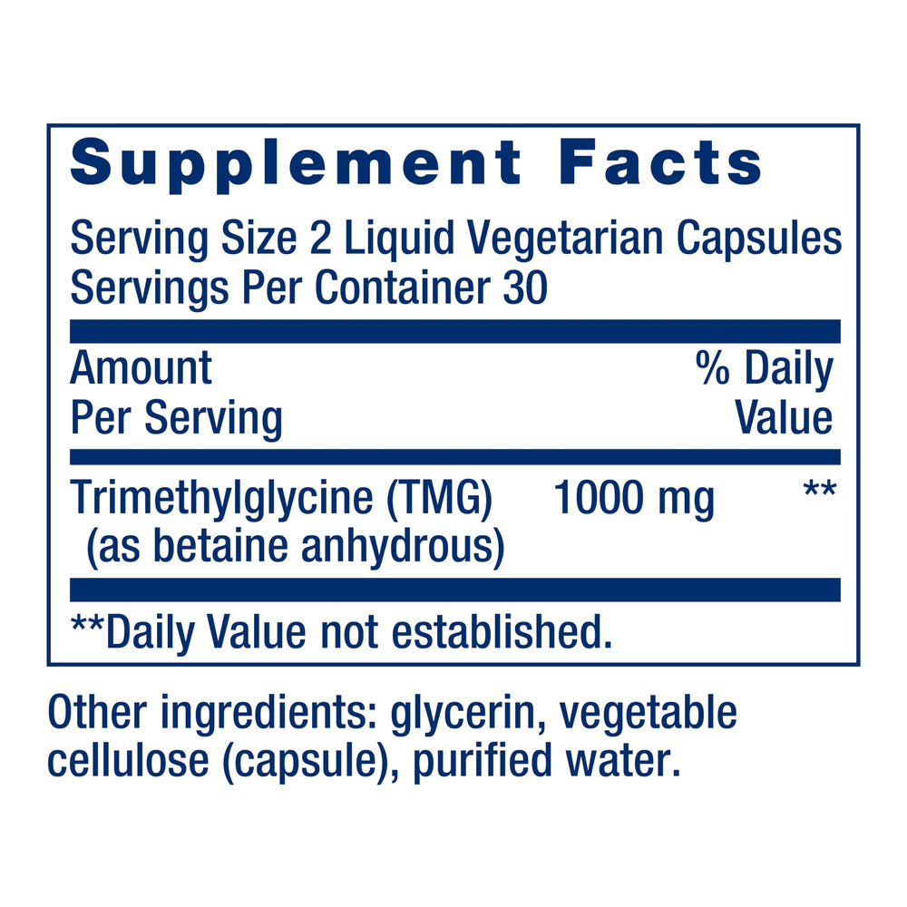 Life Extension TMG, 500 mg, 60 Count