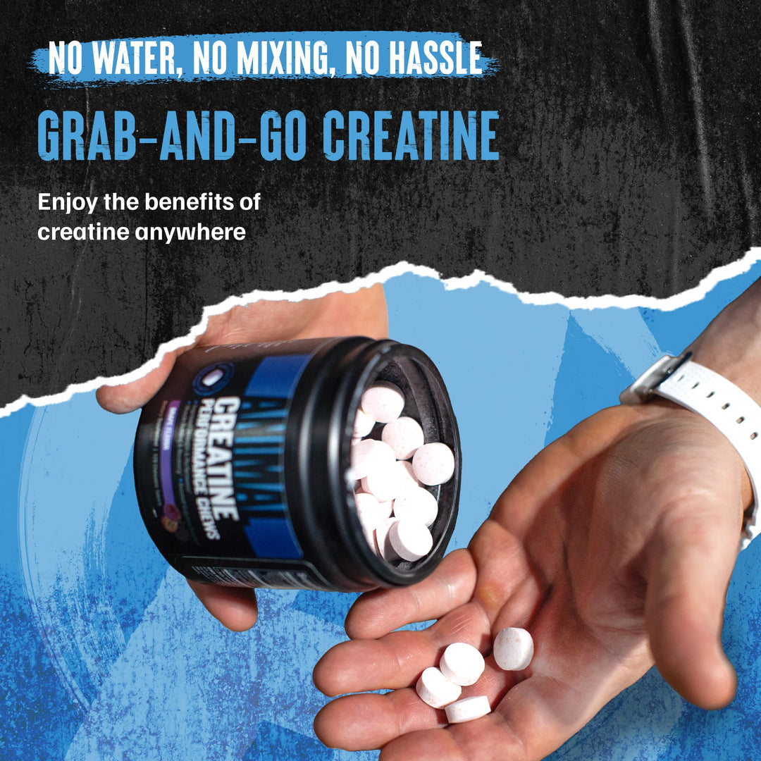Animal Creatine Monohydrate Chews, Grape, 120 Count
