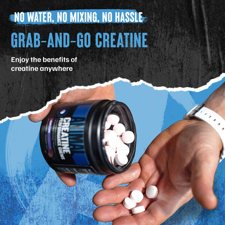 Animal Creatine Monohydrate Chews, Grape, 120 Count