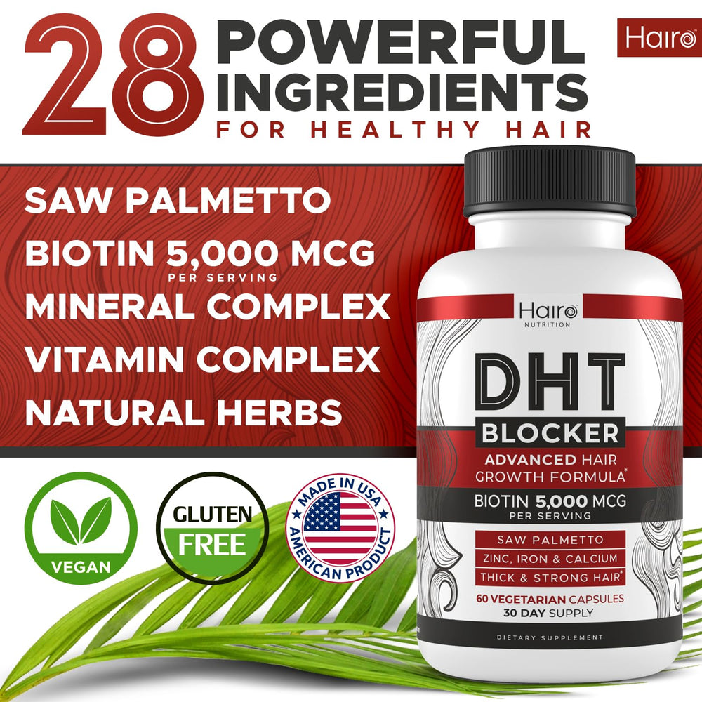 Hairo Nutrition DHT Blocker Hair Growth Supplement