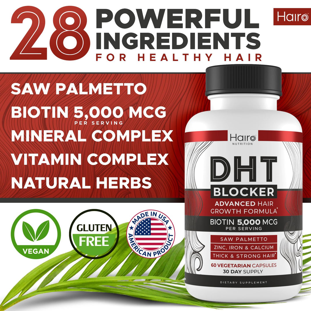 Hairo Nutrition DHT Blocker Hair Growth Supplement