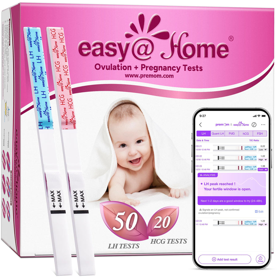 Easy@Home Ovulation and Pregnancy Test Strips Kit