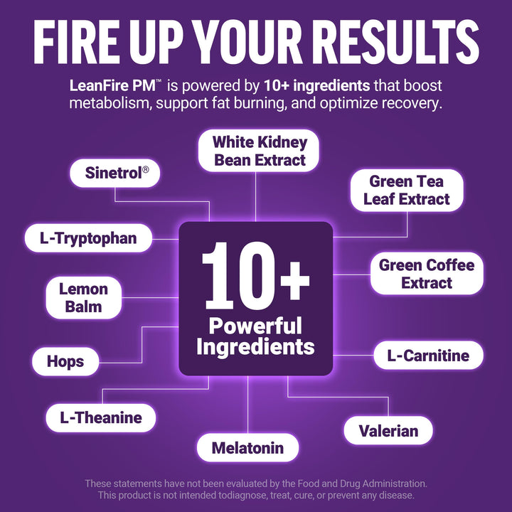 Force Factor LeanFire PM Weight Loss Supplement, 60 Count