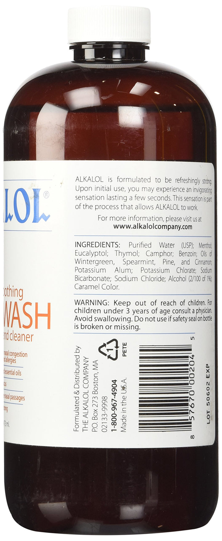 Alkalol Mucus Solvent and Cleaner, 16 fl oz