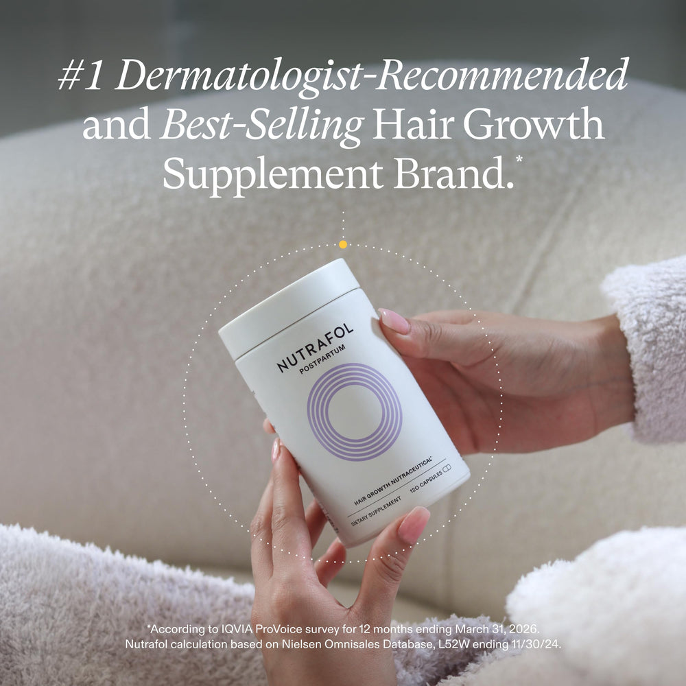 Nutrafol Postpartum Hair Growth Supplement, 1 Month Supply