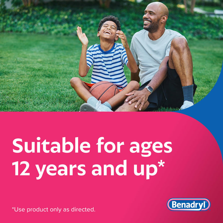 Benadryl Extra Strength Allergy Relief Tablets, 50 mg, 24 Count