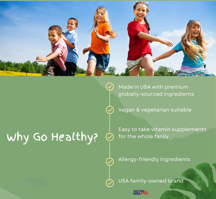 Go Healthy Natural Kids Vitamin D3 K2 Liquid Drops