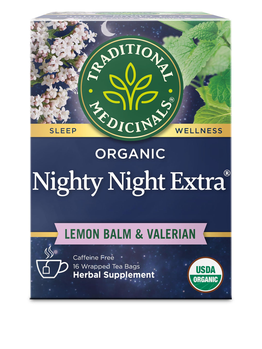 Traditional Medicinals Nighty Night Extra Tea, 16 Count