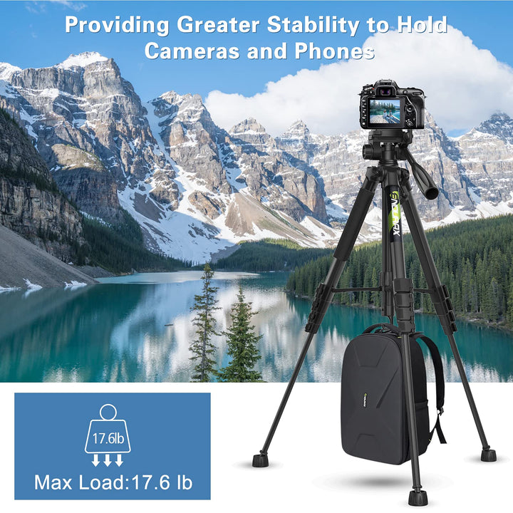 Endurax 74 Camera Tripod, Black