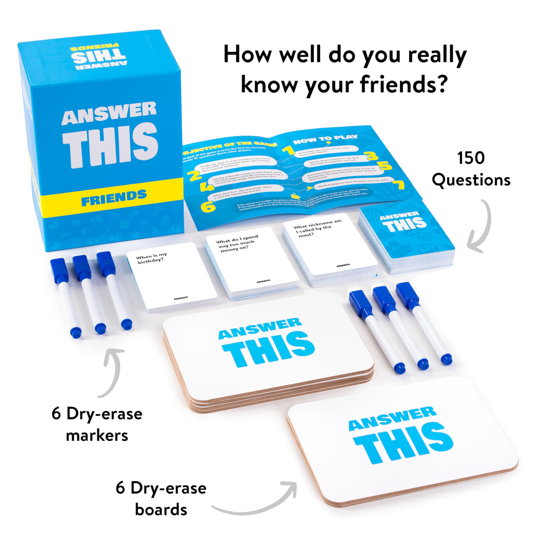 The World Game Answer This Friends Card Game