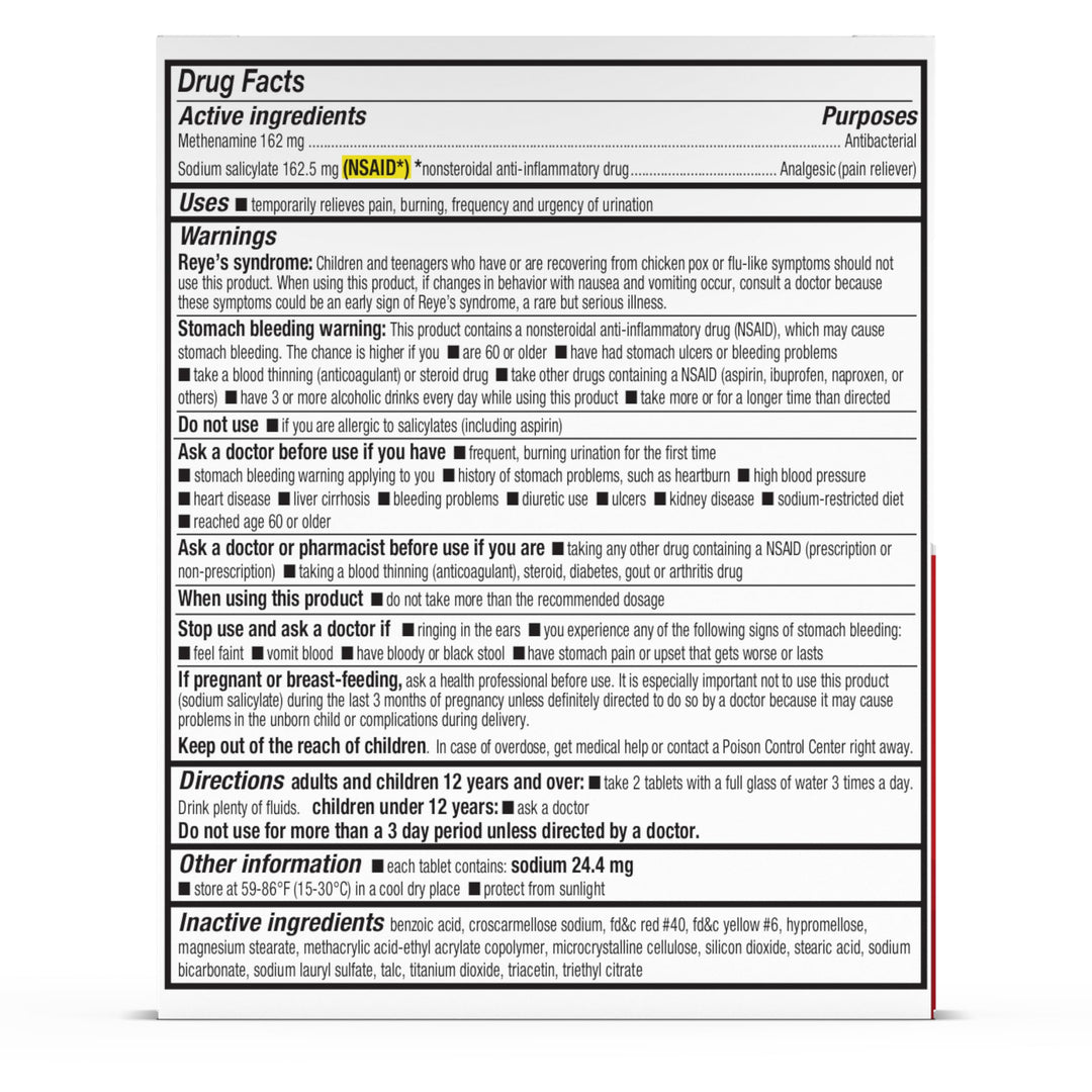 Cystex UTI Pain Relief, Maximum Strength, 48 Count