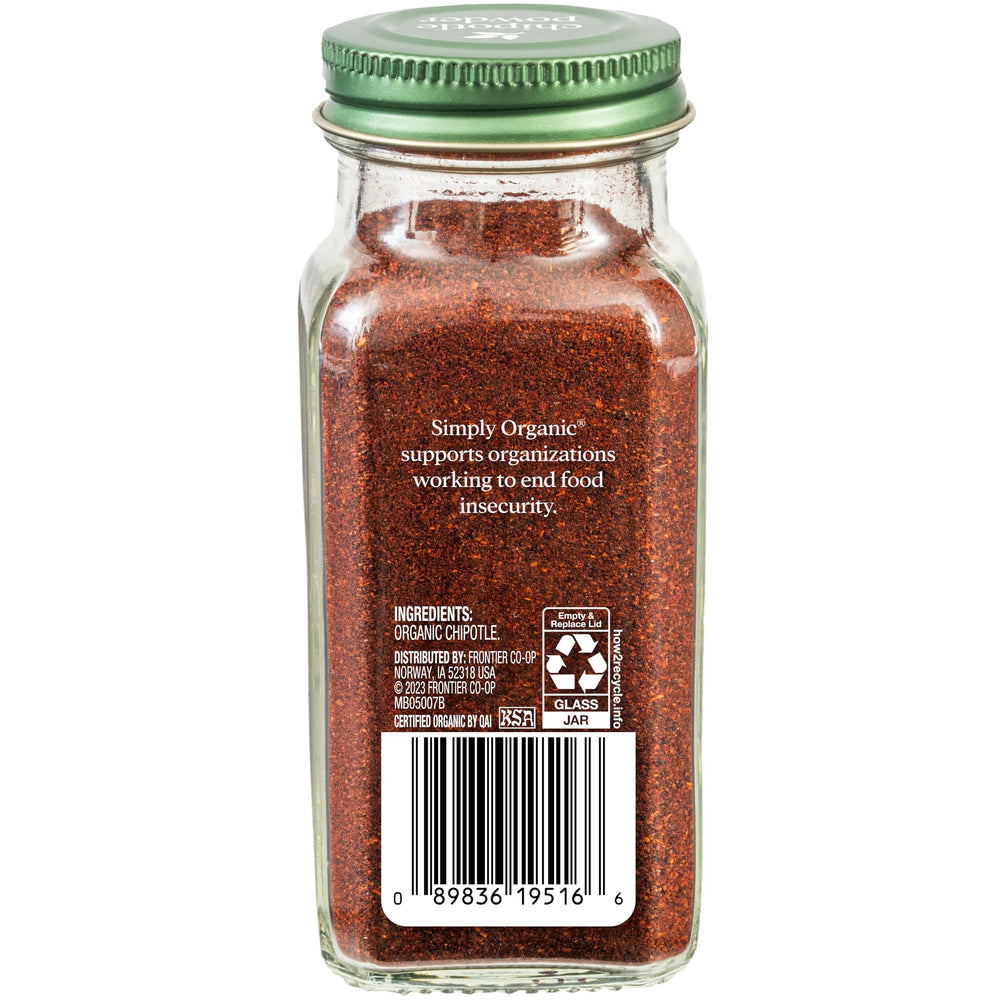 Simply Organic Chipotle Powder, Organic, 2.65 oz