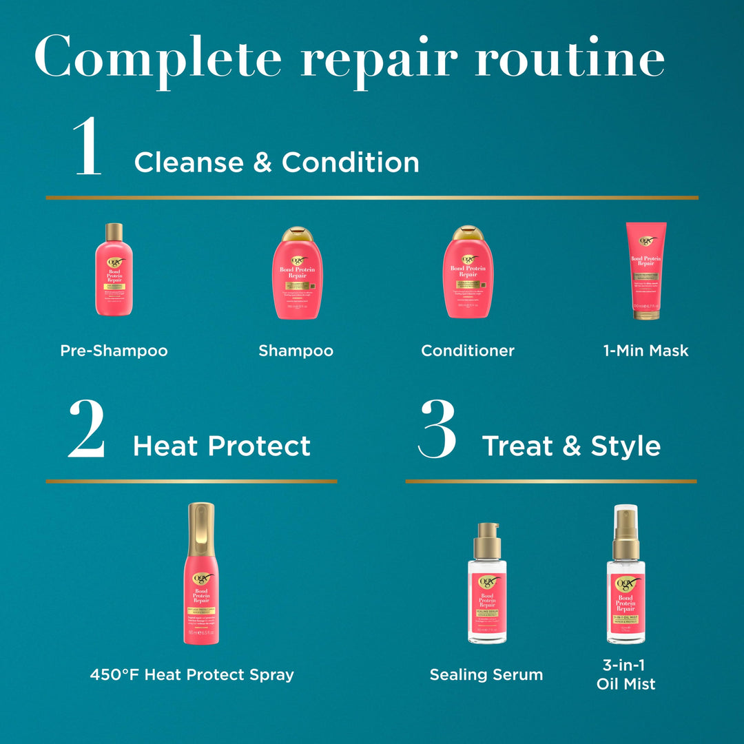 OGX Bond Protein Repair Heat Protect Spray, 6.5 fl oz