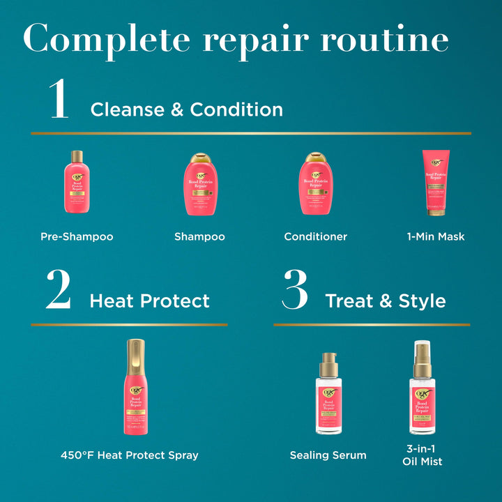 OGX Bond Protein Repair Heat Protect Spray, 6.5 fl oz