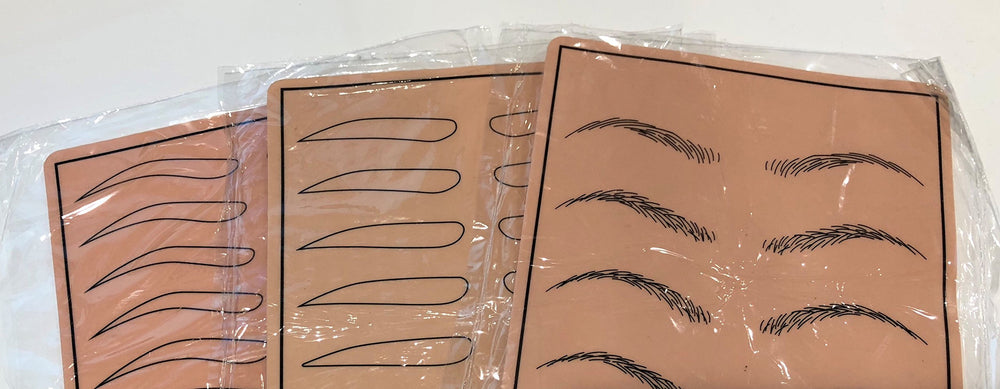 Alluring Microblading Practice Fake Skin, 3 Count