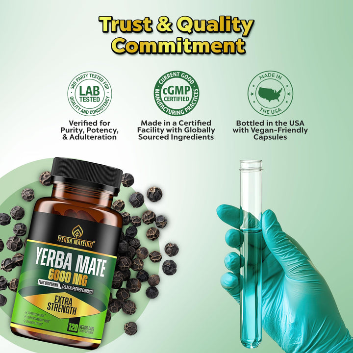 Yerba Mateine Extra Strength Mate, 120 Count
