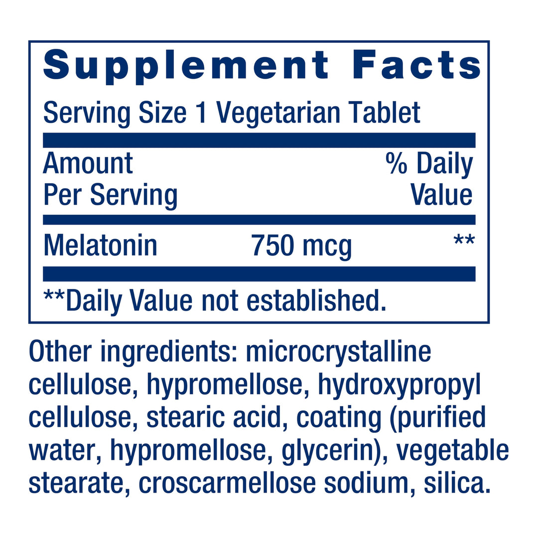 Life Extension Melatonin Timed Release, 750 mcg, 60 Count