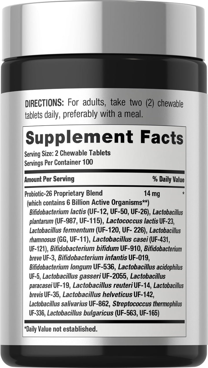 Horbäach Probiotics, Berry Flavor, 200 Count