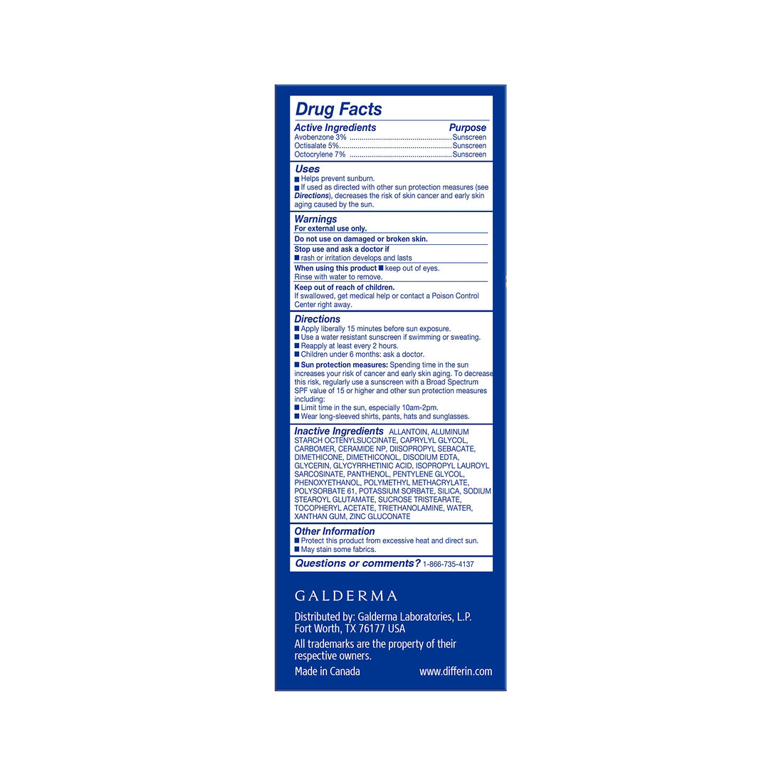 Differin Oil Absorbing Moisturizer And Sunscreen, SPF 30, 4 oz