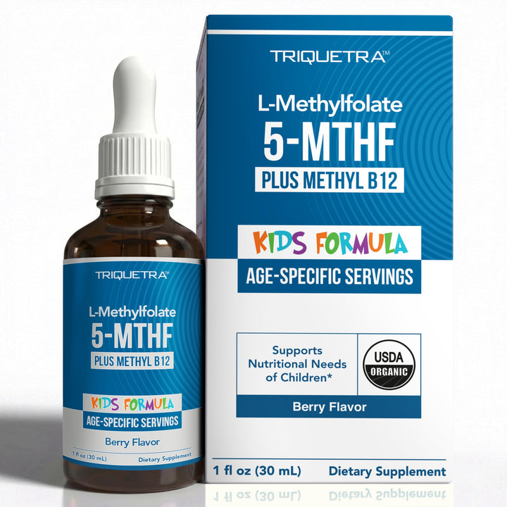Triquetra Health Kids L-Methylfolate + Methyl B12 Cofactor, Organic