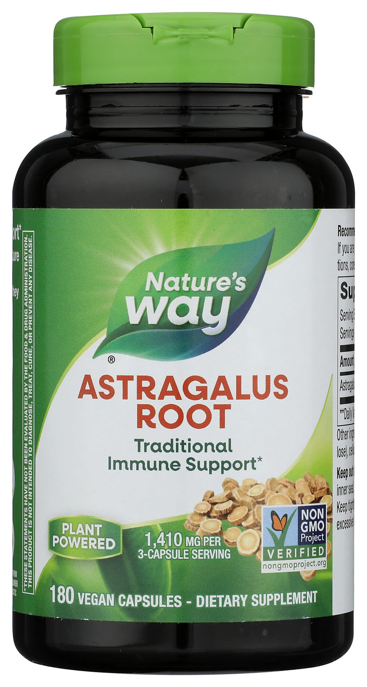 Nature's Way Astragalus Root Capsules, 180 Count