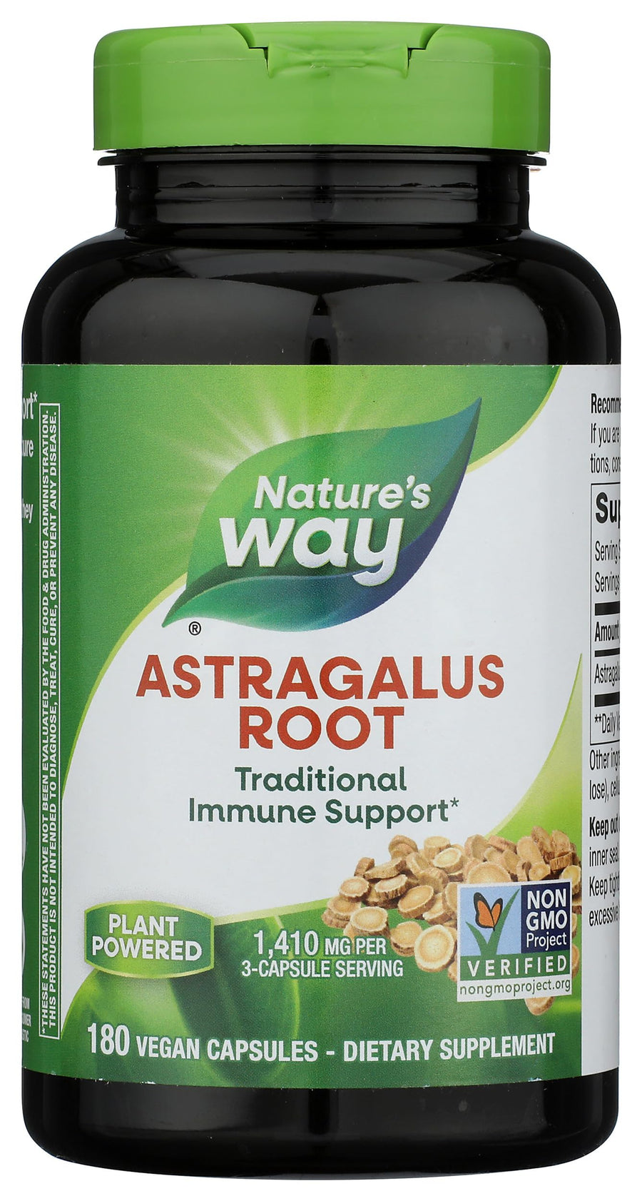 Nature's Way Astragalus Root Capsules, 180 Count