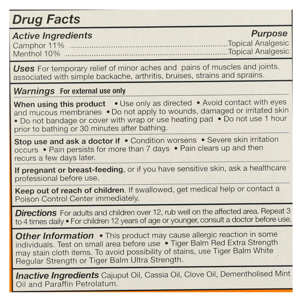 Tiger Balm Red Extra Strength